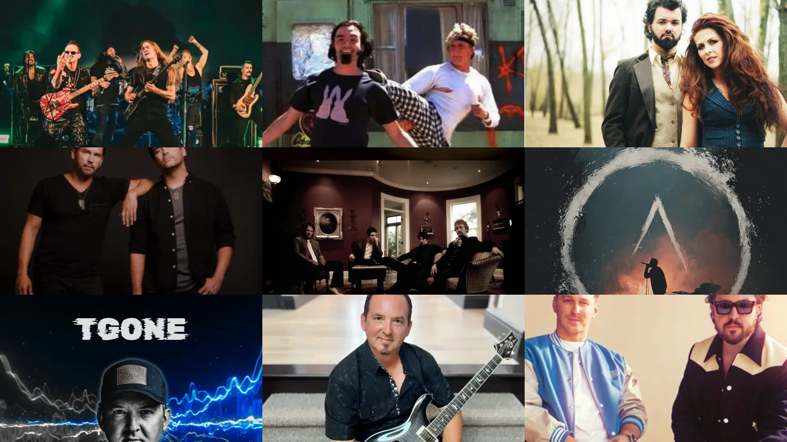 The Astonish Entertainment roster: A.D.A.M. Music Project, No More Kings, Dirt Poor Robins, Aranda, Soular, Astonish Outliers, TGONE, Adam DeGraide and Coupe Marra